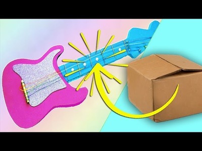 Guitarra de cartón - Regalos para niños (Reciclaje) Ecobrisa