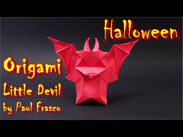 Helloween Origami Little Devil by Paul Frasco - Yakomoga Helloween Origami easy tutorial