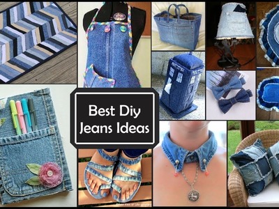Ideas increíbles sobre Reciclar jeans viejos.Best DIY Recycling jeans ideas