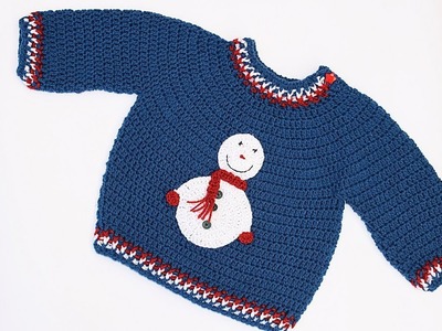 Jersey de niño a crochet muy fácil y rápido