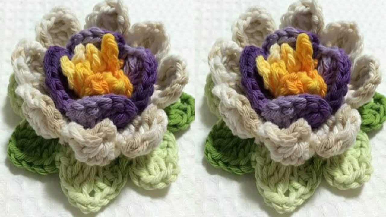 LINDAS FLORES A CROCHET MUY FACIL