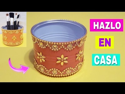 Manualidades con Latas. Como hacer Organizador con Latas?