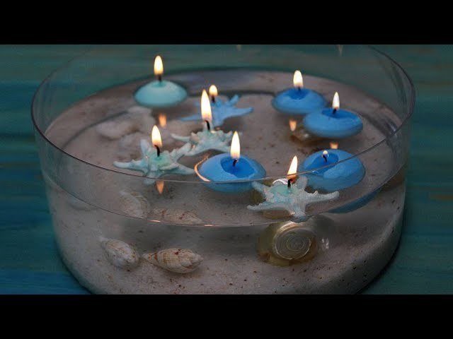 Manualidades en casa con velas flotantes