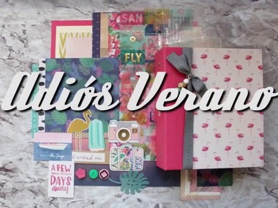 Minialbum Adiós Verano. KIt de Scrapbook DIY