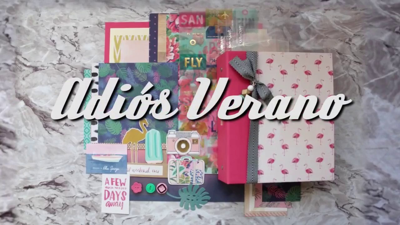 Minialbum Adiós Verano. KIt de Scrapbook DIY