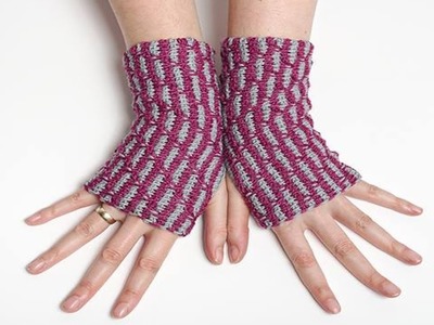 Mitones Tejidos a Crochet para Mujer