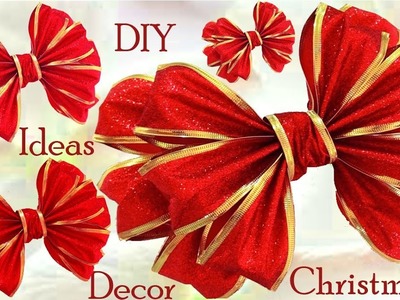 Moños lazos Decoraciones de Navidad ideas Diy Christmas Gifts Ideas Decor