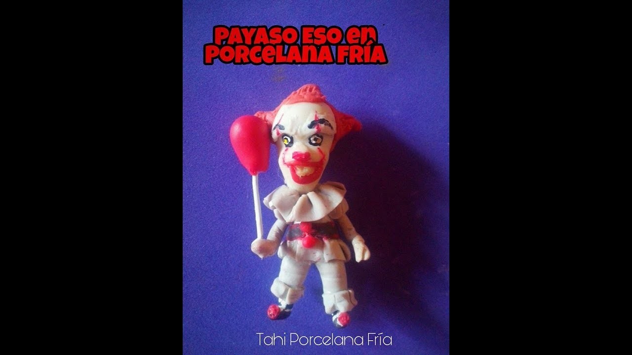 Pennywise en porcelana fría. payaso Eso en porcelana fría. It polymer clay