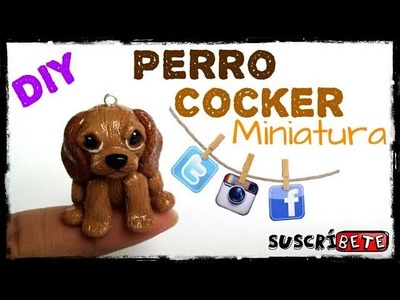 Perro Cocker Arcilla Polimerica | Fimo | Polymer Clay | Plastilina | Porcelana fria