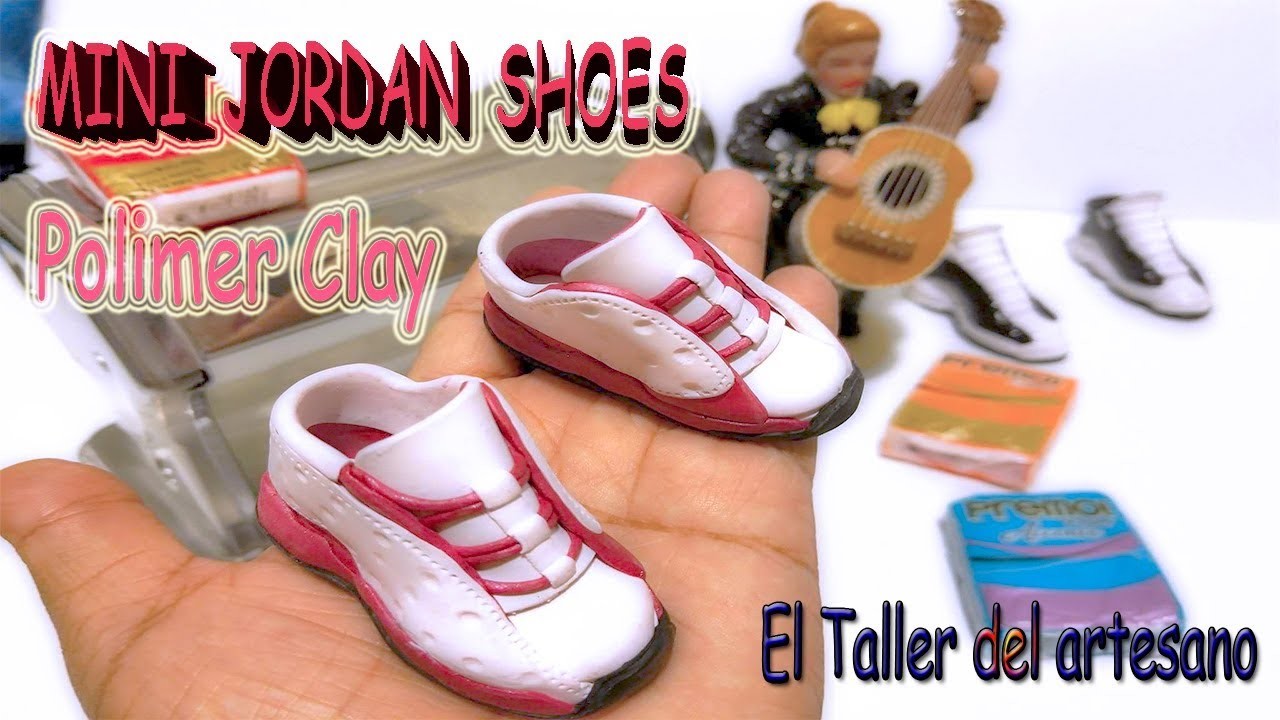 Polymer clay Mini Zapato Jordan Tutorial