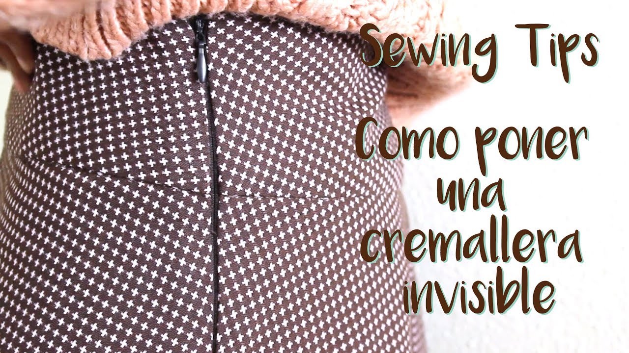Sewing Tip - Como coser una cremallera invisible