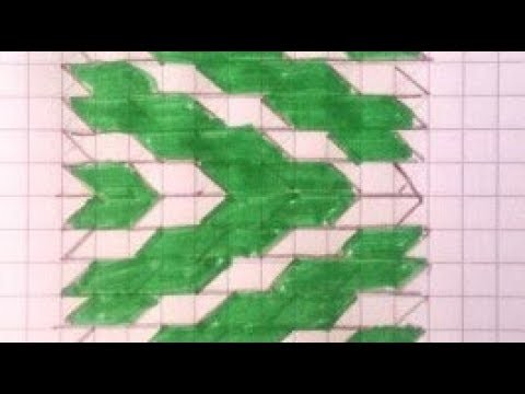 Tejido de cuerda con dibujo en diagonal (1): preparación del diseño