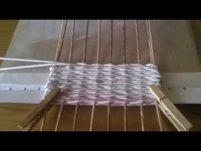 Telar de cartón (4): tejido cuerda