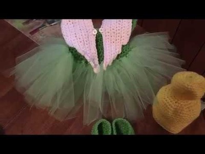 Tinkerbell Campanita baby bebe crochet vestido muy fácil