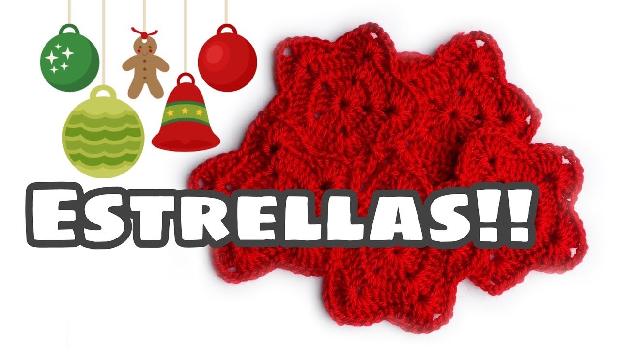 Tutorial de navidad: estrella de crochet fácil con Tutitas Tejedoras!