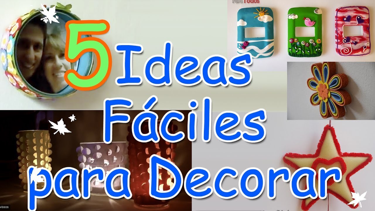 5 Ideas DIY Increibles y Fáciles para decorar  (LOW COST) - Manualidades Para Todos