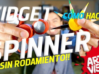 COMO HACER UN SPINNER SIN RODAMIENTO - DIY FIDGET SPINNER #Spinner ARTE VISUAL