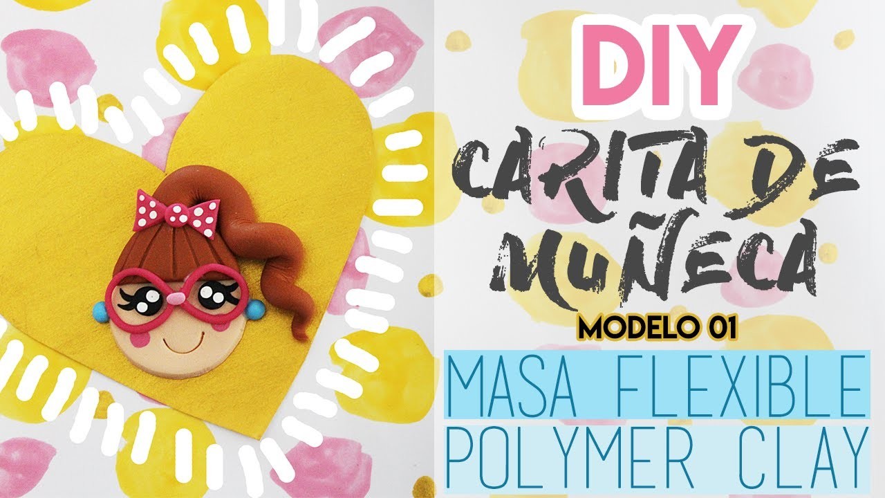 DIY. Caritas de muñecas kawaii. Figuras y Apliques en masa flexible. porcelanicron. polymer clay