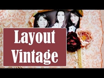 Layout Vintage Con Ventana Rota | Scrapbook