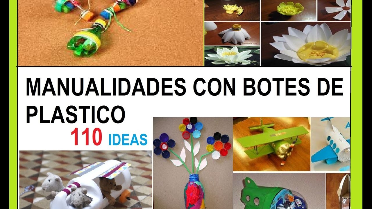 MANUALIDADES CON BOTELLAS DE PLASTICO 110 ideas