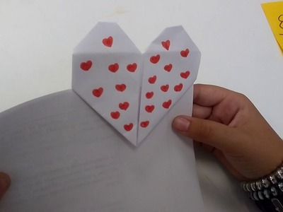 Marca páginas de corazon.manualidades