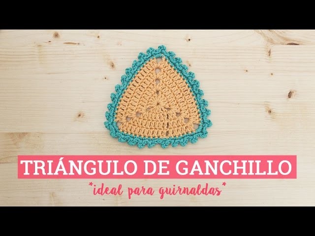 Triángulo de ganchillo ideal para guirnalda | Bluü