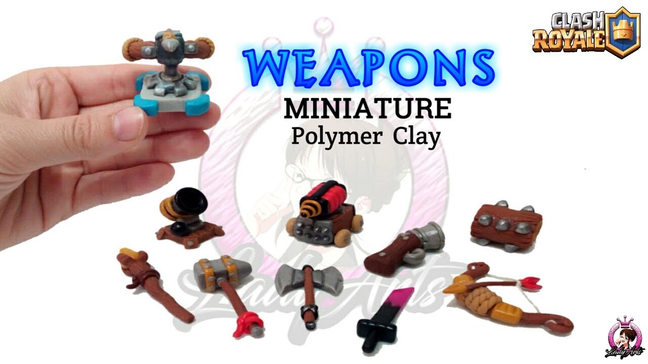 Weapons | Clash Royale | Polymer Clay Tutorial