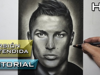 Cómo Dibujar a Cristiano Ronaldo a Lápiz Paso a Paso - Versión Extendida - Cr7 - Tutorial de Dibujo