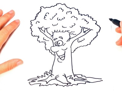 Como dibujar un Arbol para niños | Dibujo de Arbol paso a paso