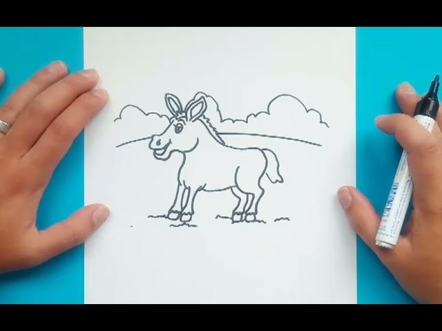 Como dibujar un burro paso a paso 2 | How to draw a donkey 2