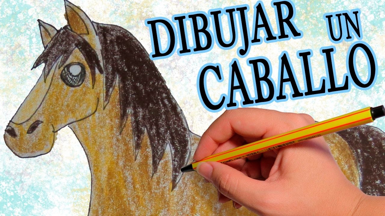 COMO DIBUJAR UN CABALLO: Aprende a dibujar animales facil paso a paso