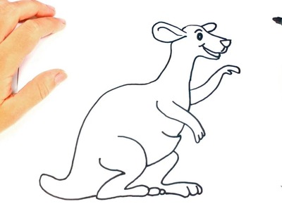 Como dibujar un Canguro para niños | Dibujo de Canguro paso a paso