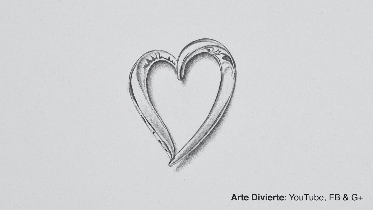 Cómo dibujar un corazón de plata - Rifa lapicero Kaweco