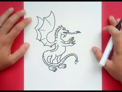 Como dibujar un dragon paso a paso 16 | How to draw one dragon 16