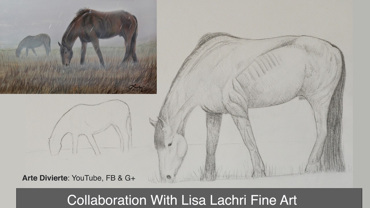 Cómo dibujar y pintar un caballo - Colaboración con Lachri Fine Art