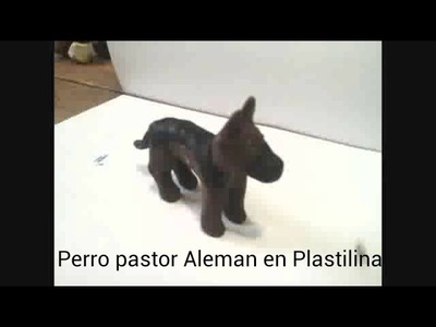 Como Hacer Perro Pastor Aleman en Plastilina.How to make plasticine dog