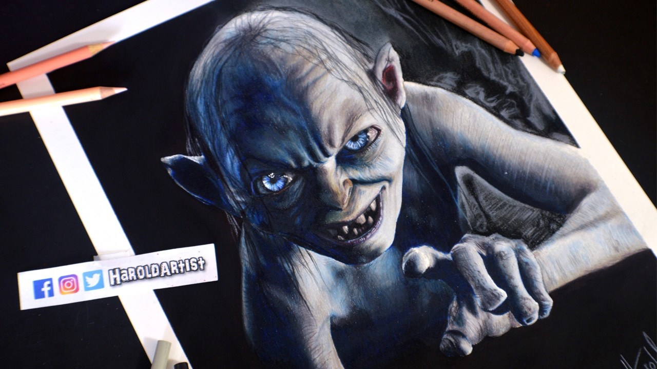 Dibujo de Gollum -  Sméagol | Lord Of The Rings | Una deuda Pendiente !!