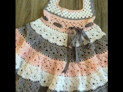 Hermosos vestidos tejidos para niña♥ bebe♥