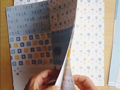 Kit de Scrapbooking Bebé azul. Anita y su mundo 30 x 30 cm