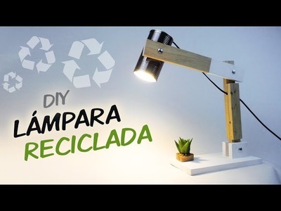 LÁMPARA de Mesa RECICLADA ♻️ DIY