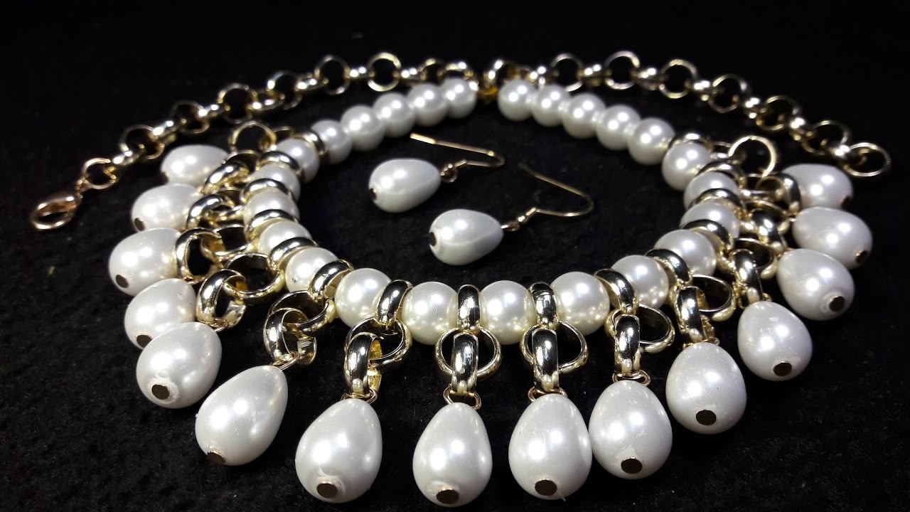 Collar de Perlas Elegante y Fácil. Clase #46!!!