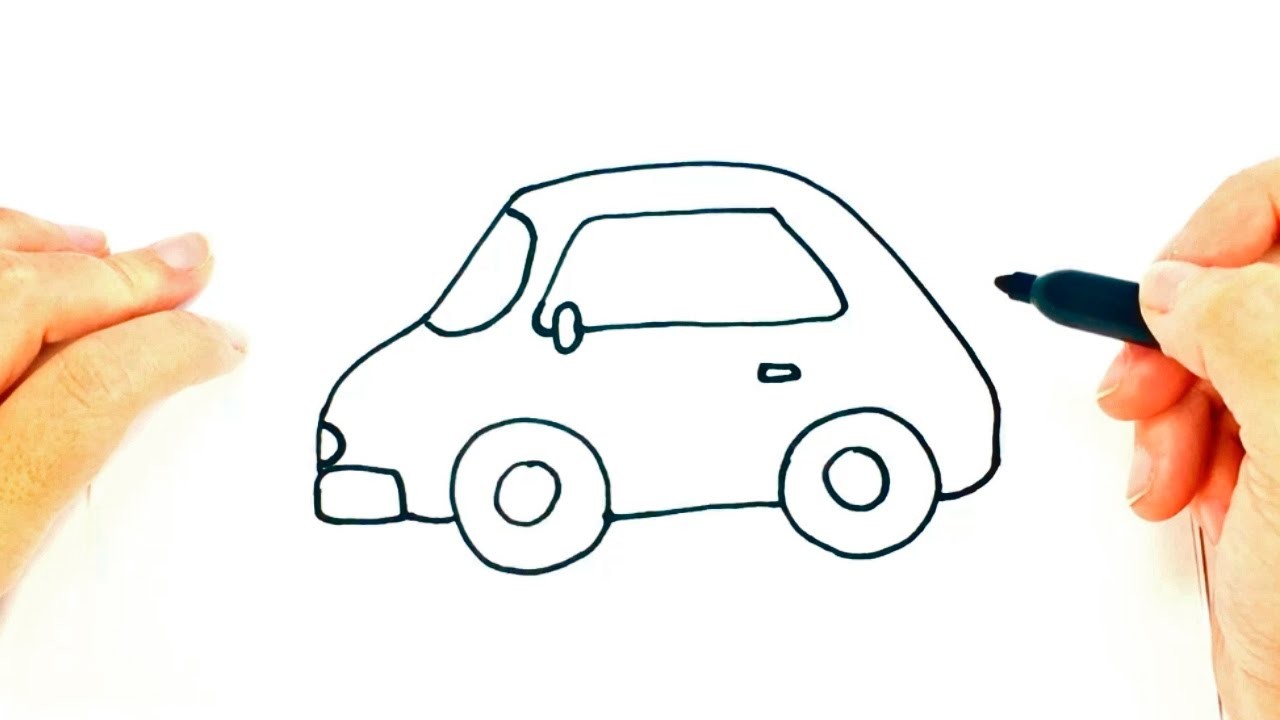 Cómo dibujar un Coche o Carro Fácil | Dibujo fácil de Coche o Carro