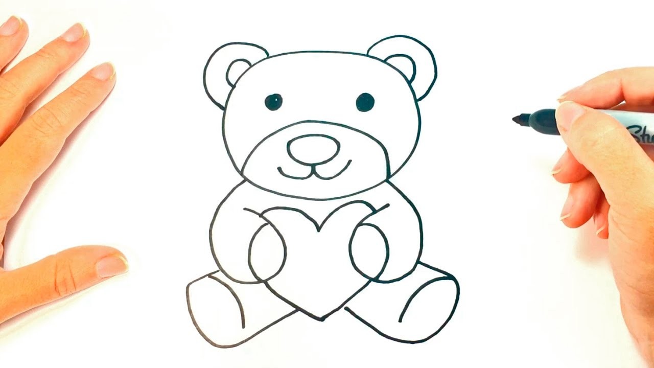Cómo dibujar un Osito de Peluche para niños | Dibujo de Osito de Peluche