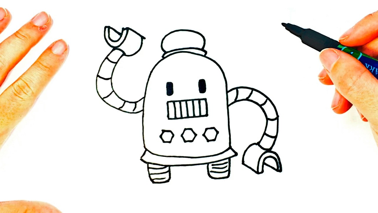 Cómo dibujar un Robot para niños | Dibujo de Robot paso a paso
