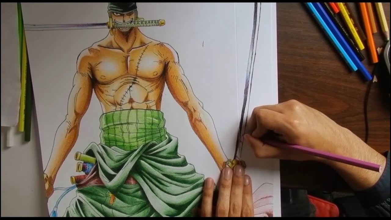Dibujando a Roronoa Zoro - One Piece (Dibujos y arte)