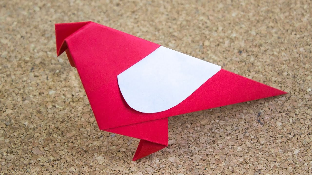 Paloma Mensajera + Carta. Origami Kids