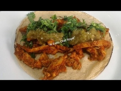POLLO AL PASTOR, Receta # 427, Tacos de pollo al pastor