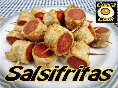 Salsifritas  (salsicha enrolada na massa de pastel) - Cueca Cook # 109