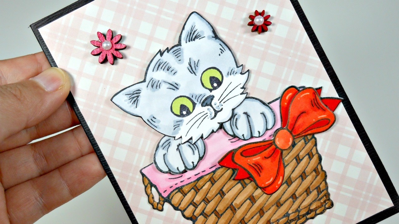 Tarjeta San Valentín | Pop Up Kitties Card | Cardmaking