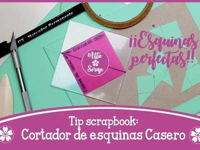 Tip Scrapbooking: CORTADOR DE ESQUINAS CASERO (Tapas con Esquinas Perfectas!!!)